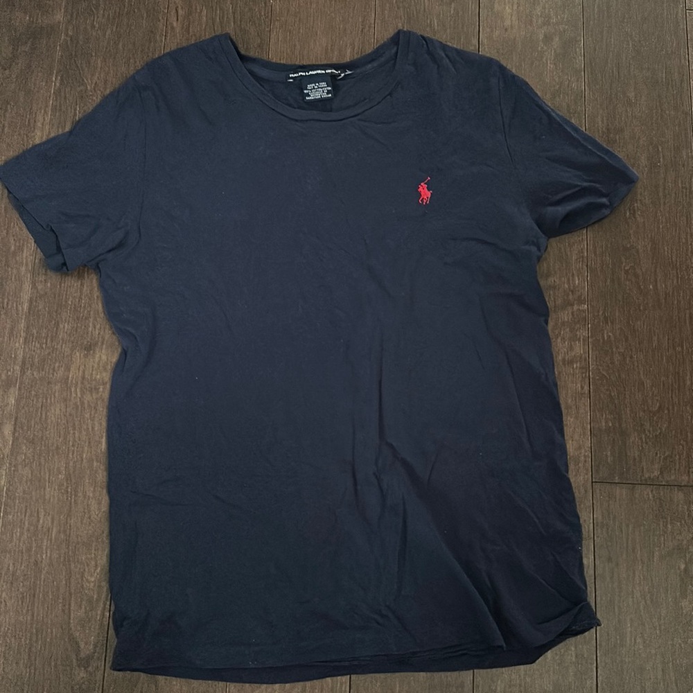 Navy blue polo shirt